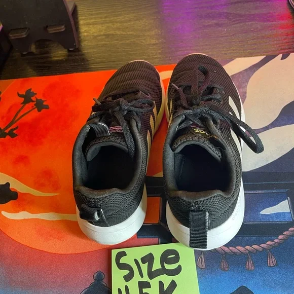 Adidas Kids Black and White Sneakers - Picture 3 of 6